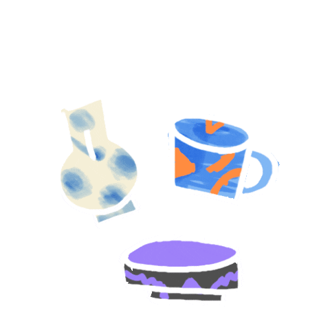 fripkorea pottery frip 프립 도자기 Sticker