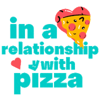 I Love Pizza Sticker by Deliveroo