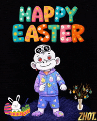 Easter Bunny Celebration GIF by Zhot