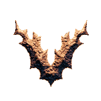 Blood Red 3D Sticker by Evan Hilton