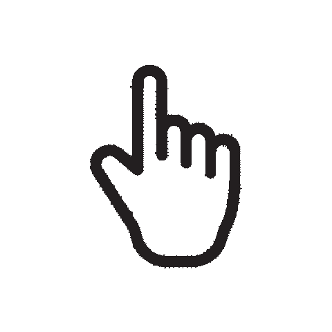 luchoegonzalez hand click pointer cursor Sticker