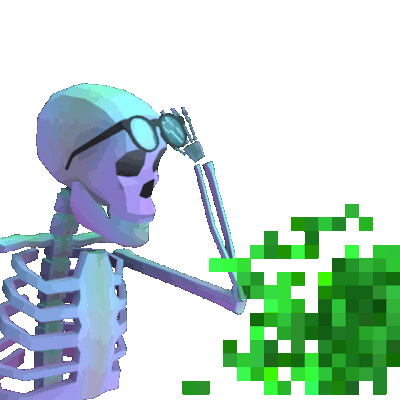 skeleton vision STICKER