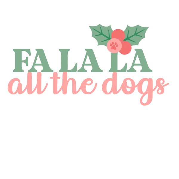 All The Dogs Dog Christmas Sticker by Piper and Co.