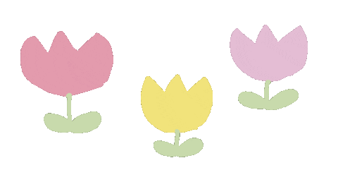 blue____919 花 tulip チューリップ Sticker