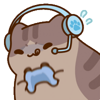 Playing Games Cat Sticker by Bichi Mao
