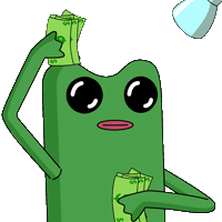 Make It Rain Money Sticker by fwogs