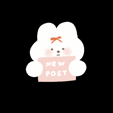 sumheastudio text new post animal bunny GIF
