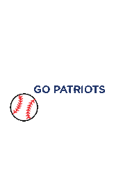 Baseball Patriots Sticker by UT Tyler
