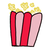 Hungry Pop Corn Sticker