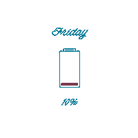 camille_courrie mood friday ko battery Sticker