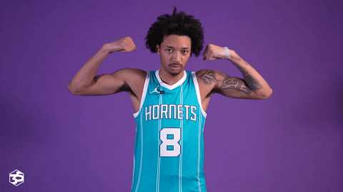 Basketball Flexing GIF by Charlotte Hornets