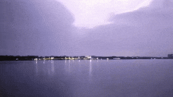 Lightning Flashes Across Sky in Port Orange