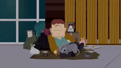 dog garbage GIF by South Park 