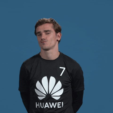 excited antoine griezmann GIF by HuaweiMobileFr