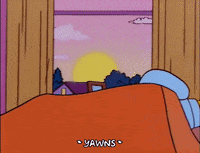 Tired Season 9 GIF by The Simpsons