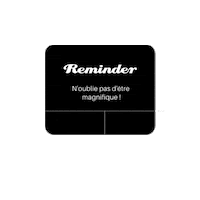 Reminder Rappel Sticker