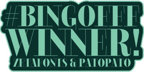 Bingofff GIF by Zetafonts Type Foundry