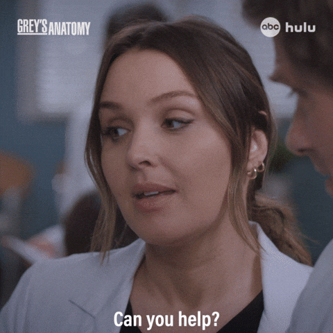 Greys Anatomy Help GIF by ABC Network