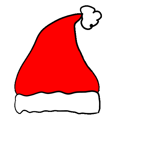 Santa Hat Christmas Sticker by Visual Stories by MJ