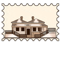 House Sunrise Sticker by Riverslide Skatepark