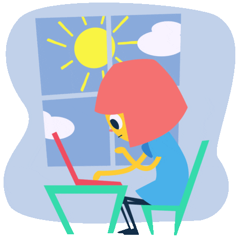 Girl coding day and night