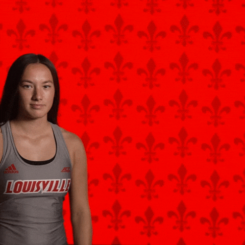 Track Field Go Cards GIF by Louisville Cardinals