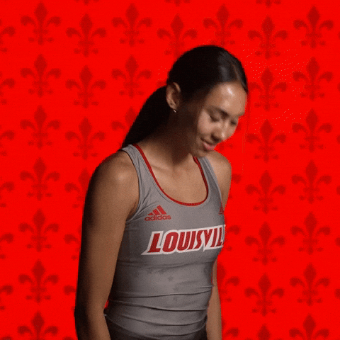 Track Field Go Cards GIF by Louisville Cardinals