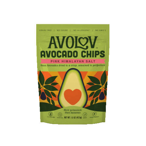 avocado avocadochips Sticker