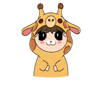 YourWorldOfColour sticker bounce planner giraffe Sticker