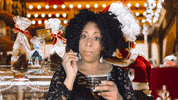 ComedianHollyLogan food christmas holidays comic GIF