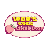 thecheekboss cheeky staycheeky cheek boss cheek boss undies Sticker