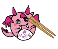 Dragon Chopsticks Sticker