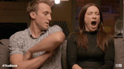 Tired Jesse GIF by The Block
