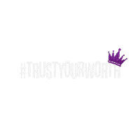 make him wait trust your worth Sticker by Abby Anderson