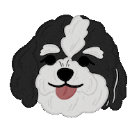 Happy Shih Tzu Sticker by Ann of Facedit