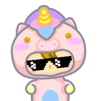 kiktoyz cool baby awesome unicorn Sticker