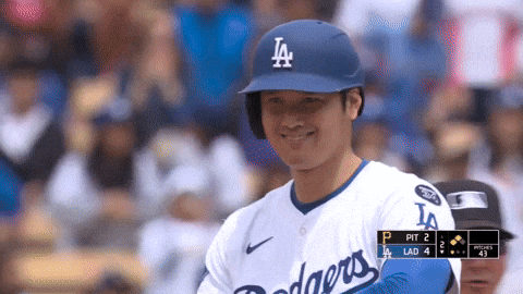 Los Angeles Dodgers Smile GIF by MLB