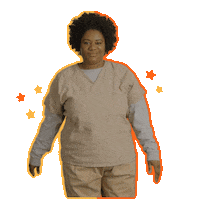 Orange Is The New Black Wink Sticker by NETFLIX