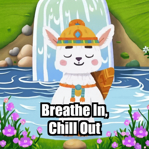 Chill Out Mindfulness GIF by Llamaozi