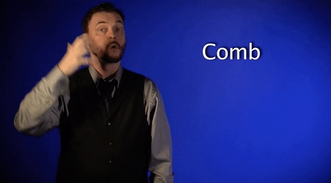 sign language comb GIF by Sign with Robert