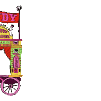 yescatieburrill theatre puppet circus rodeo Sticker