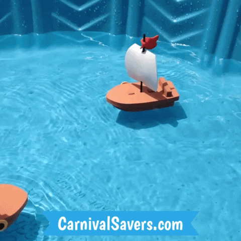 CarnivalSavers giphyupload carnival savers carnivalsaverscom foam floating boat craft GIF