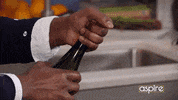 Aspire_TV celebration yay new years pop bottles GIF