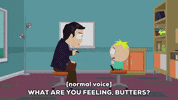 wondering butters stotch GIF by South Park 