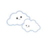 stillthrifting kawaii vintage clouds clothing Sticker