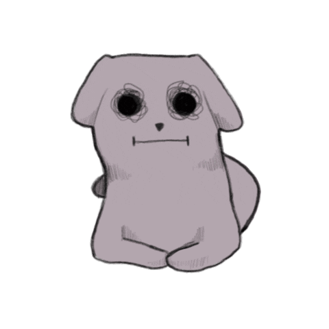 Accelia giphyupload dog illustration reginaldthedog Sticker