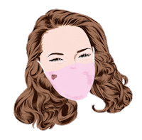 Girl Stay Home Sticker by Cera Official