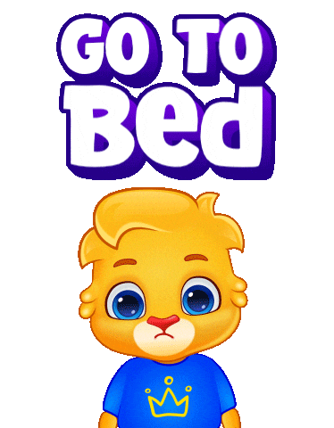 Tired Go To Sleep Sticker by Lucas and Friends by RV AppStudios