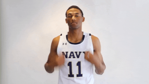 navyathletics giphygifmaker navy athletics navy basketball navy mens basketball GIF