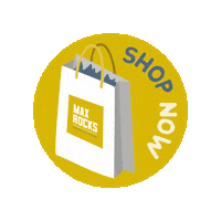 maxrocksdesign shop now maxrocks max rocks shop now Sticker